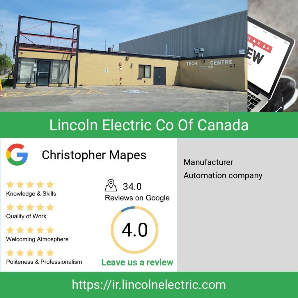 Lincoln Electric Co Of Canada