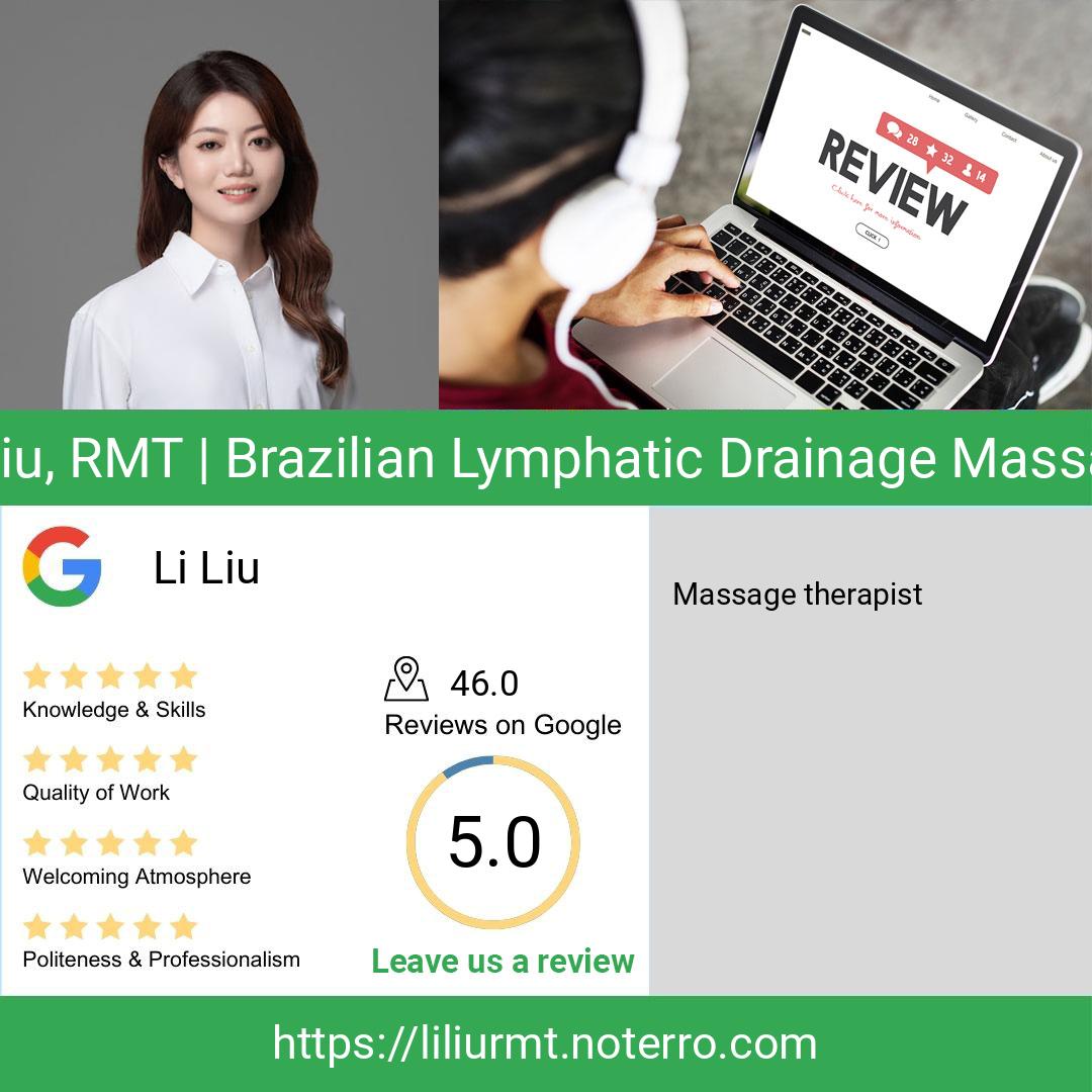 All about Li Liu, RMT | Brazilian Lymphatic Drainage Massage – Top ...